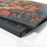 Flower Garden Fountain Blooms 25 Wall Art