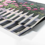 Flower Garden Roses Fence 8 Wall Art