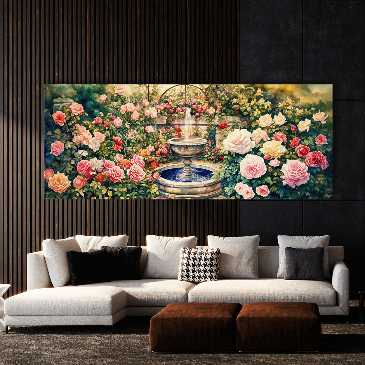 Flower Watercolor Rose 4 Wall Art