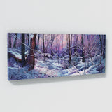 Forest Snow Blues Purples 7 Wall Art