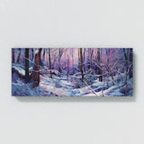 Forest Snow Blues Purples 7 Wall Art
