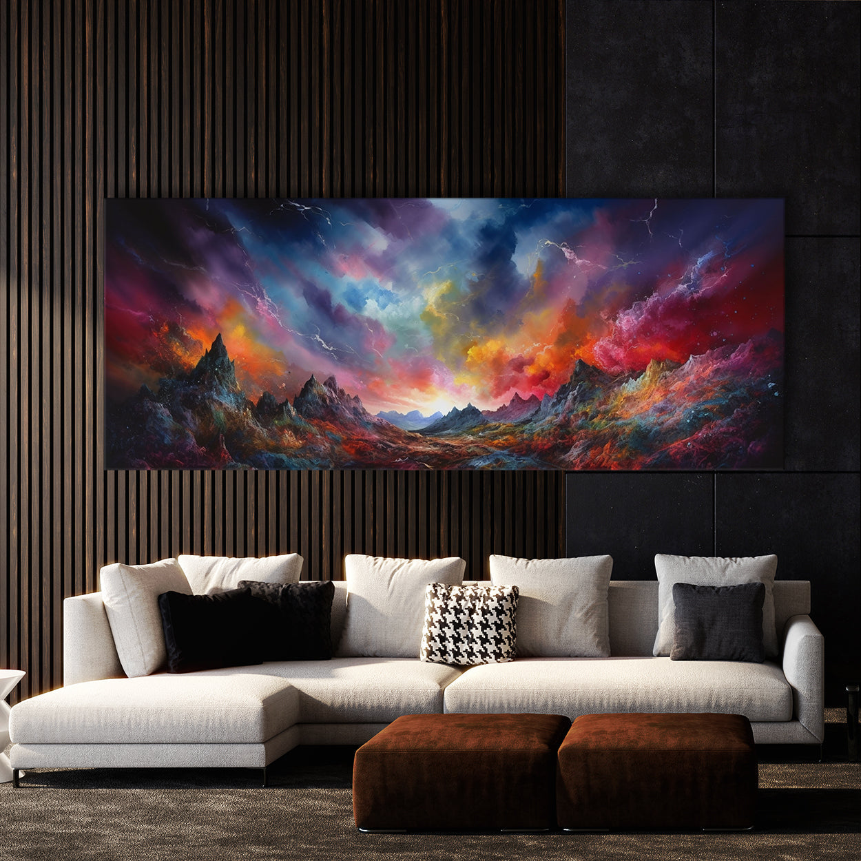 Galaxy Landscape Color 1 Wall Art