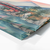 Japanese Bridge Watercolor 20 Wall Art