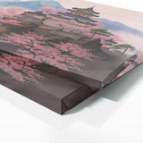 Japanese Castle Cherry Blossom 10 Wall Art