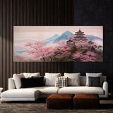 Japanese Castle Cherry Blossom 10 Wall Art