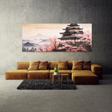 Japanese Castle Cherry Blossom 12 Wall Art