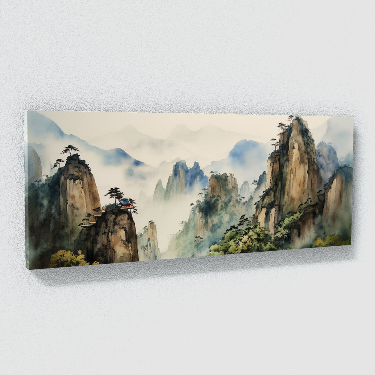 Japanese Watercolor Mist Fog 42 Wall Art