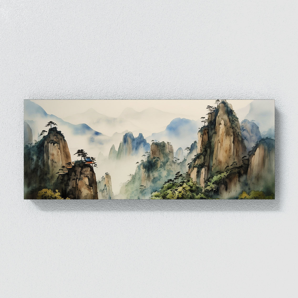 Japanese Watercolor Mist Fog 42 Wall Art