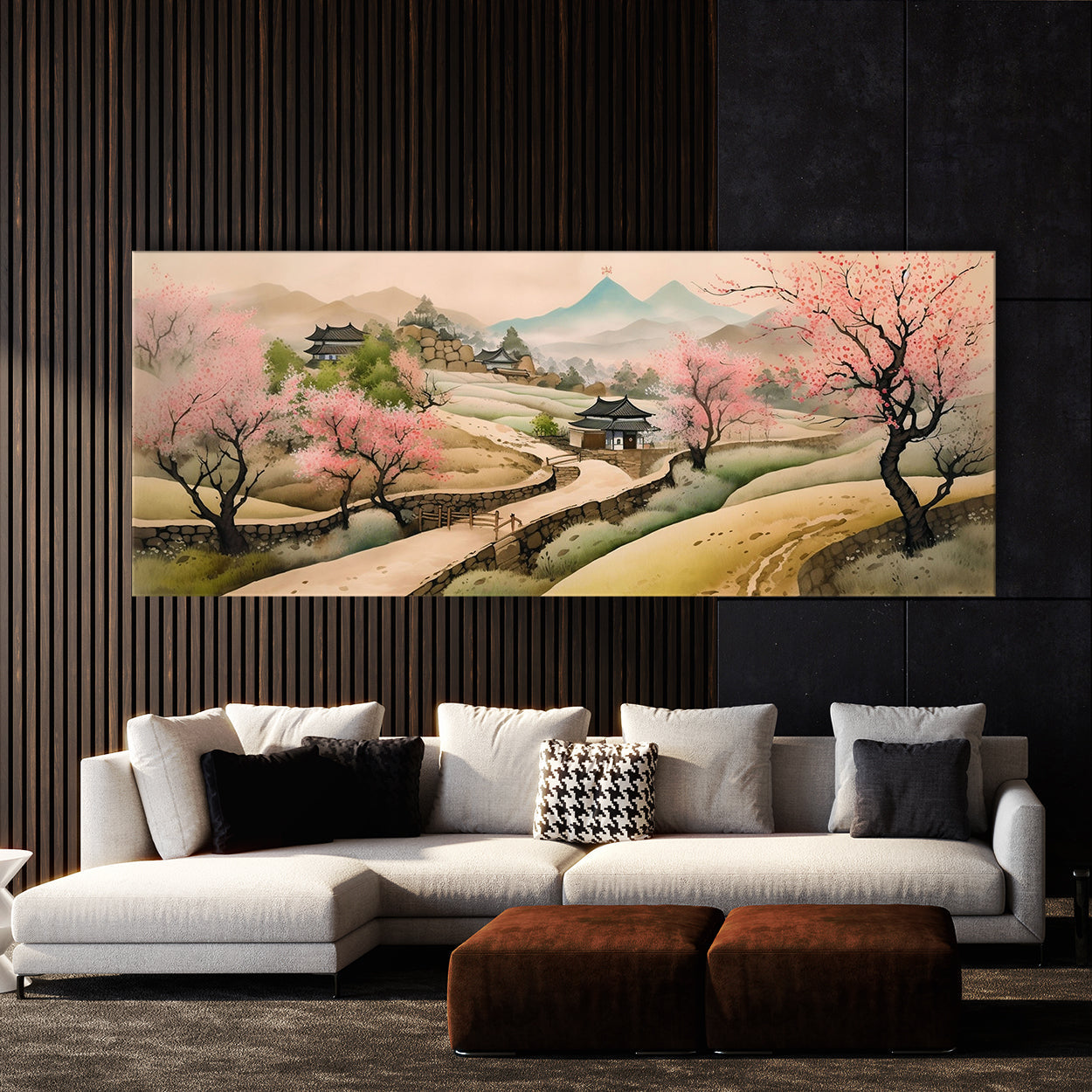 Japanese Watercolor Road 22 Wall Art