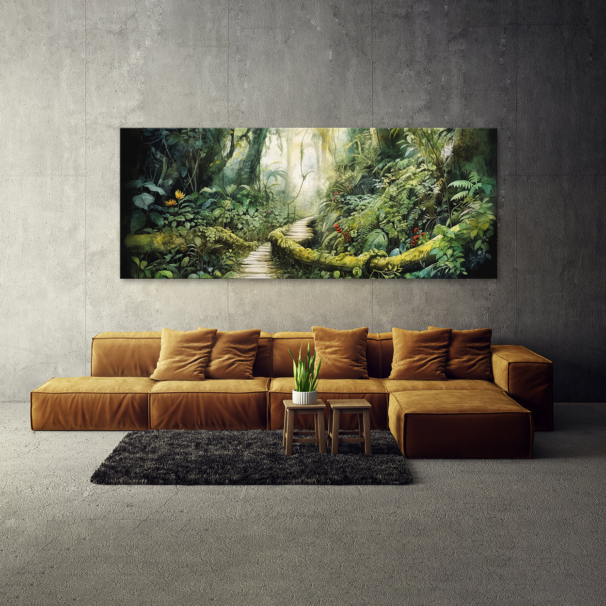 Jungle Watercolor Path 41 Wall Art