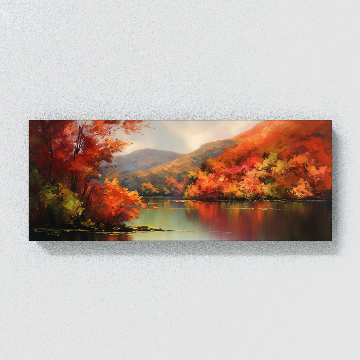 Lake Autumn Foliage Colors 16 Wall Art