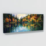 Lake Impasto Serene Tall Bright 36 Wall Art