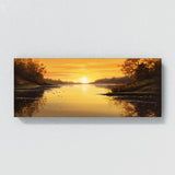Lake Peaceful Golden Hues 9 Wall Art