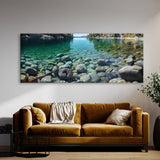 Lake Realistic Rocks Pebbles 15 Wall Art