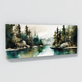 Lake Watercolor Atmosphere Moody 19 Wall Art