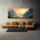 Mountain Futuristic 101 Wall Art