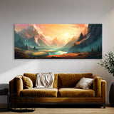 Mountain Futuristic 101 Wall Art