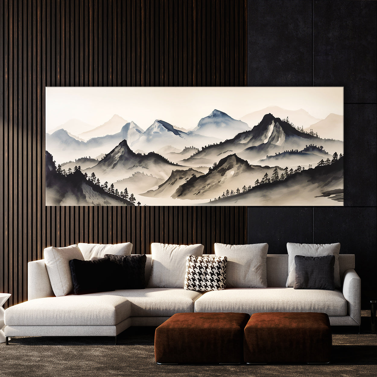 Mountain Minimalist Ink 63 Wall Art