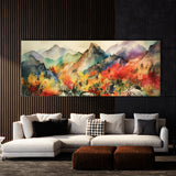 Mountain Vibrant Bold Colorful 64 Wall Art