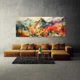 Mountain Vibrant Bold Colorful 64 Wall Art