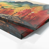 Mountain Vibrant Bold Colorful 65 Wall Art