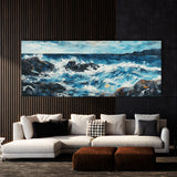 Ocean Impasto Stormy 181 Wall Art