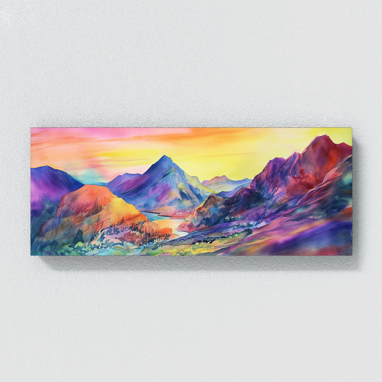 Sunrise Vivid Watercolor 209 Wall Art