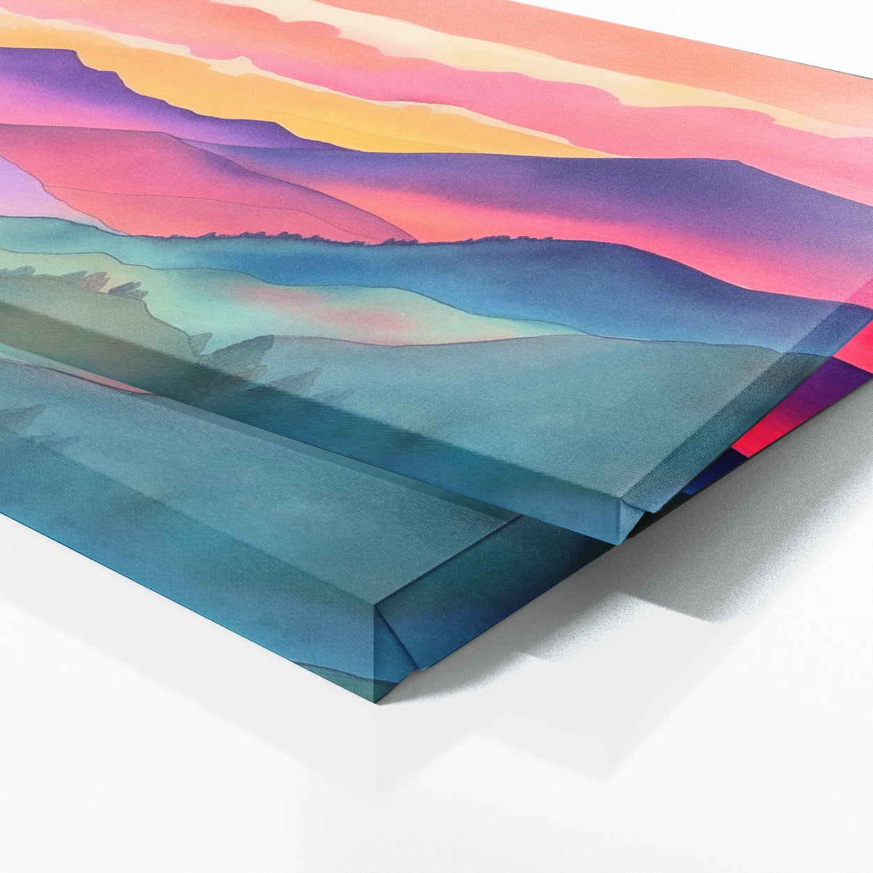 Sunrise Vivid Watercolor 210 Wall Art