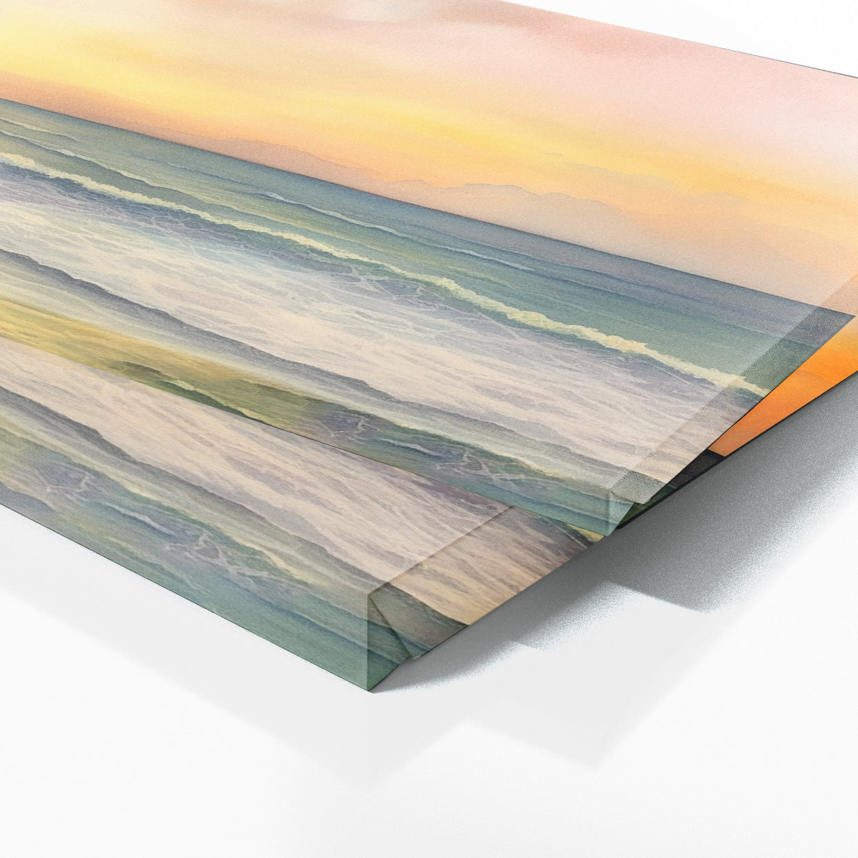 Sunrise Watercolor Soft Hazy 211 Wall Art