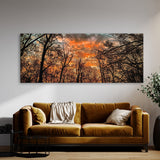 Sunset Beautiful Leaves 186 Wall Art