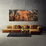 Sunset Beautiful Leaves 186 Wall Art