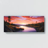 Sunset Realistic River Sky 251 Wall Art