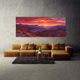 Sunset Reds Purples 136 Wall Art