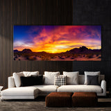 Sunset Vivid Landscape Photo 189 Wall Art