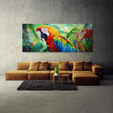 Tropical Bird Impasto 122 Wall Art