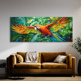 Tropical Bird Impasto 124 Wall Art