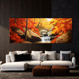 Waterfall Peaceful Autumn 83 Wall Art