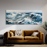 Wave Impasto Brushstrokes 3D 70 Wall Art