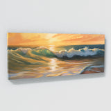 Wave Warm Golden 137 Wall Art