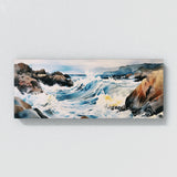 Wave Watercolor Rocky 24 Wall Art