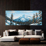 Wilderness Snowy Pine Blue Sky 12 Wall Art