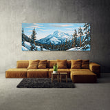 Wilderness Snowy Pine Blue Sky 12 Wall Art