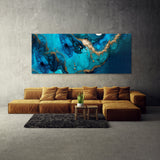 Marble Modern Luxury Azure 81 Wall Art