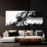 Marble Modern Luxury Black White 70 Wall Art