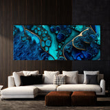 Marble Modern Luxury Blue 34 Wall Art