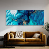 Marble Modern Luxury Blue 36 Wall Art