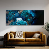Marble Modern Luxury Blue 39 Wall Art