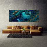 Marble Modern Luxury Blue 41 Wall Art