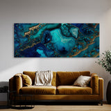 Marble Modern Luxury Blue 41 Wall Art