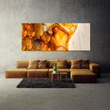 Marble Modern Luxury Orange 78 Wall Art